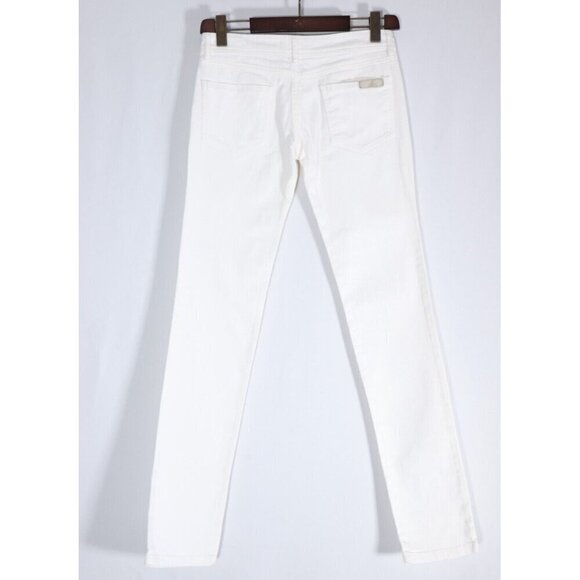 Chloé Women's US6 FR38 White Chalk Skinny Jeans Cotton Blend Low-Rise Slim Denim - Picture 7 of 8